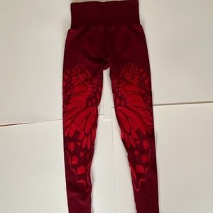 Red Workout Leggings